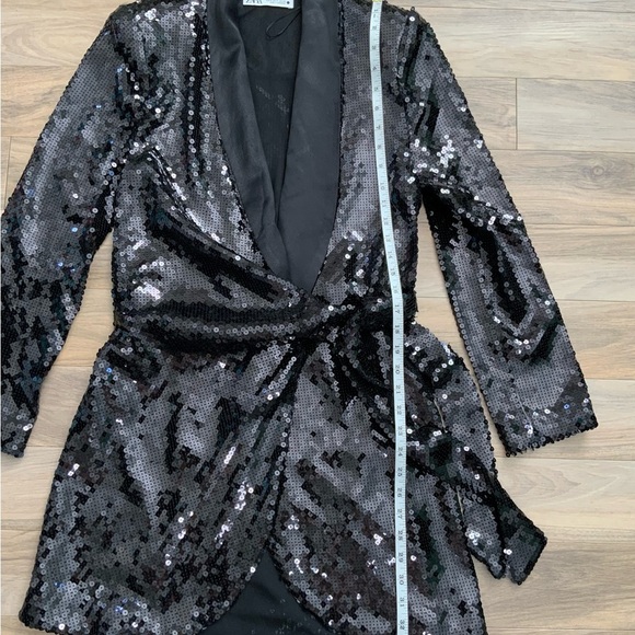 Zara Black Sequin Dress - Picture 15 of 16